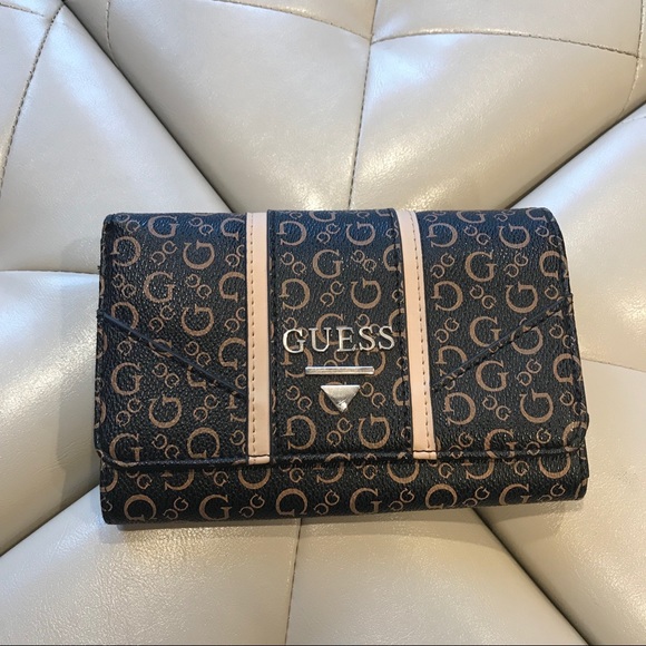 guess monogram wallet